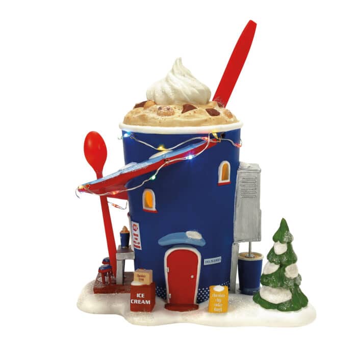 Forecasting a Blizzard North Pole Village D56 Back