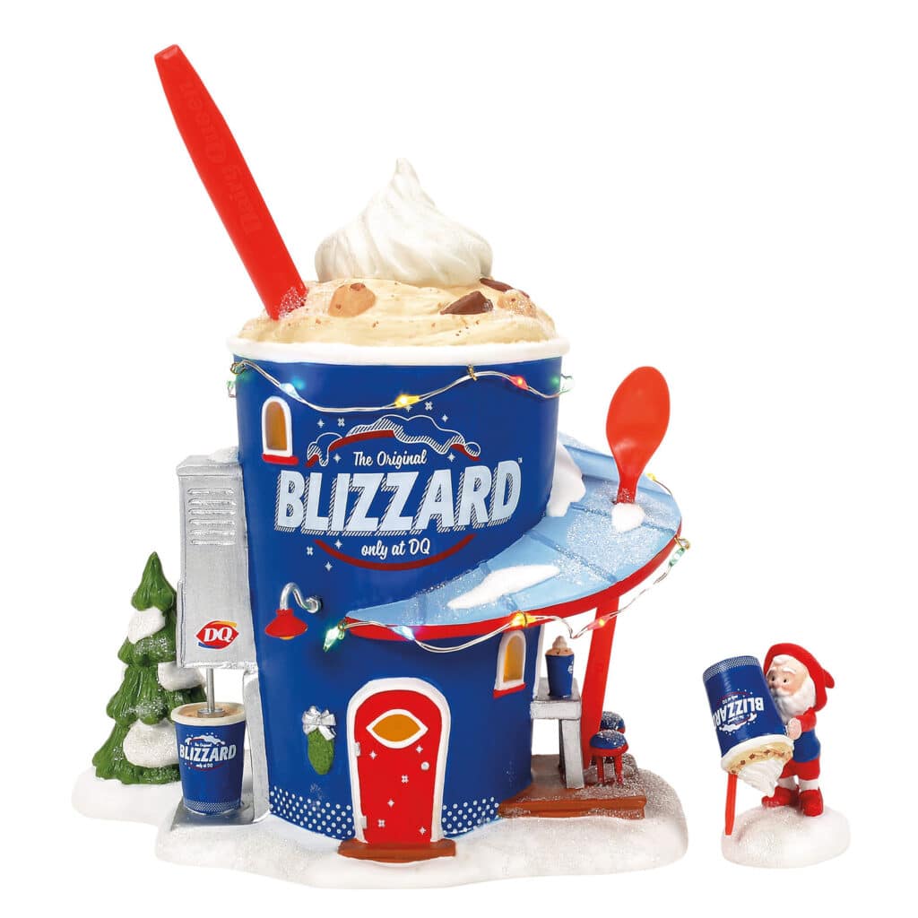 Forecasting a Blizzard North Pole Village D56 Two Pieces