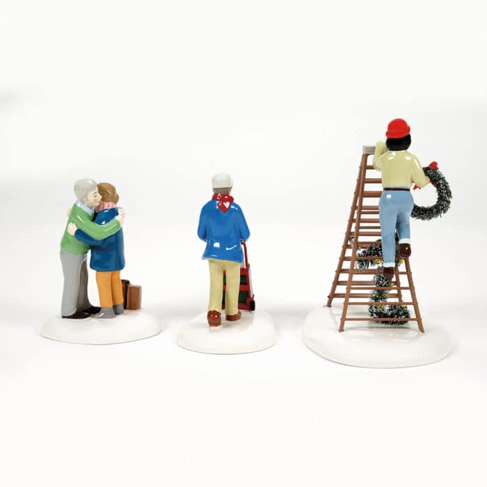 Friends Neighbors Snow Village D56 Back