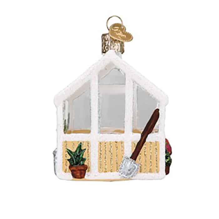 Greenhouse Ornament Old World Christmas Back