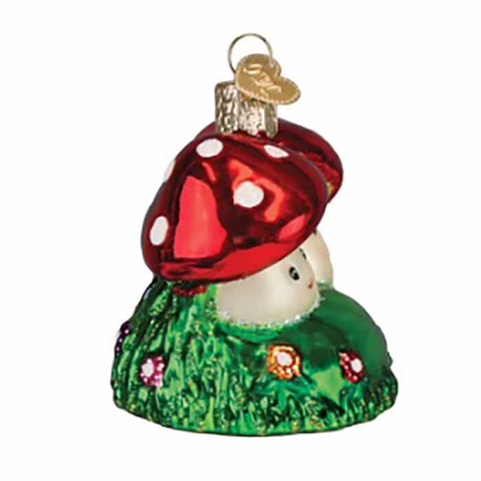 Happy Mushrooms Ornament Old World Christmas Side