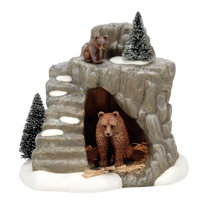 Henrys Bear Exhibit Dickens Village D56 Bears in Cave