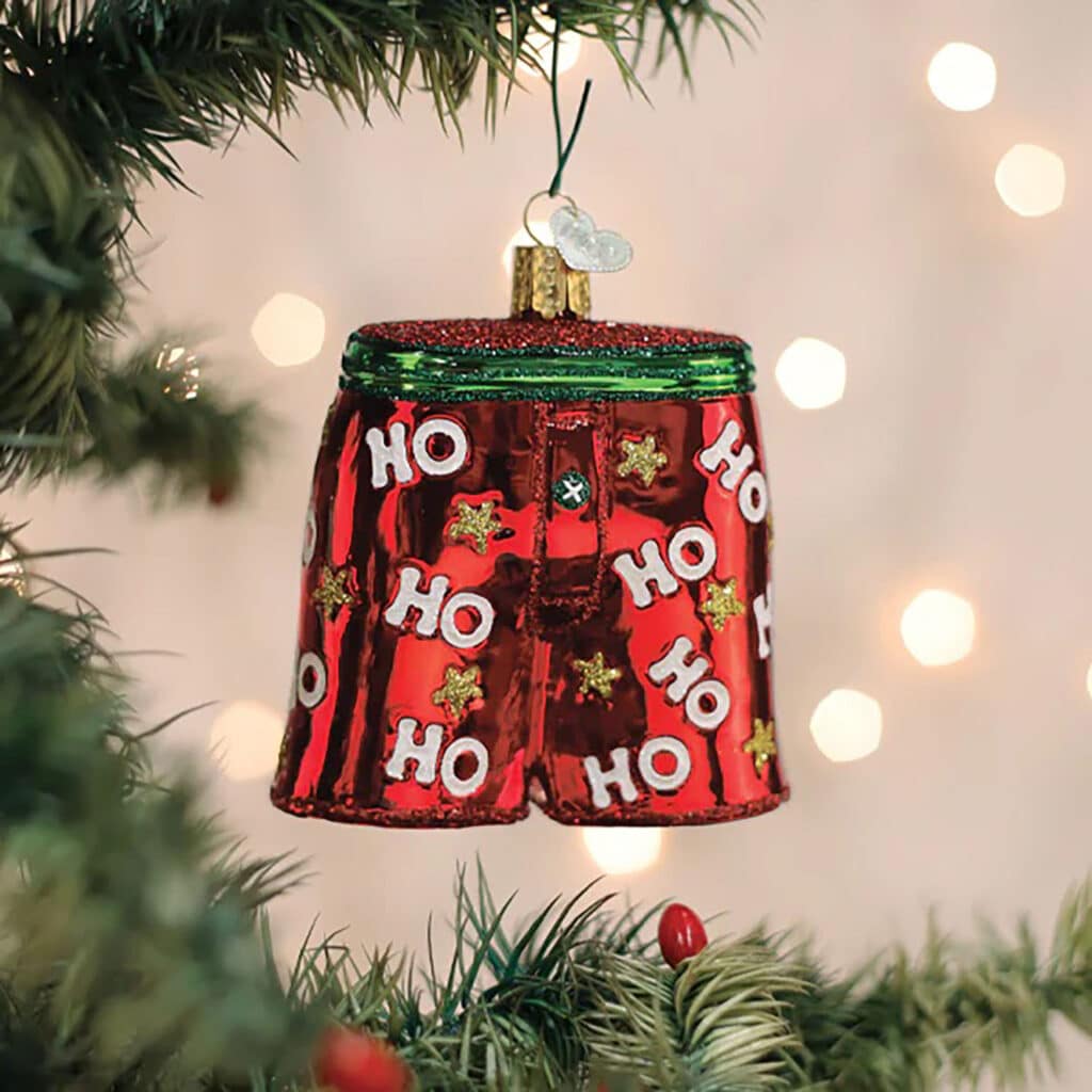 Holiday Boxer Shorts Ornament Old World Christmas