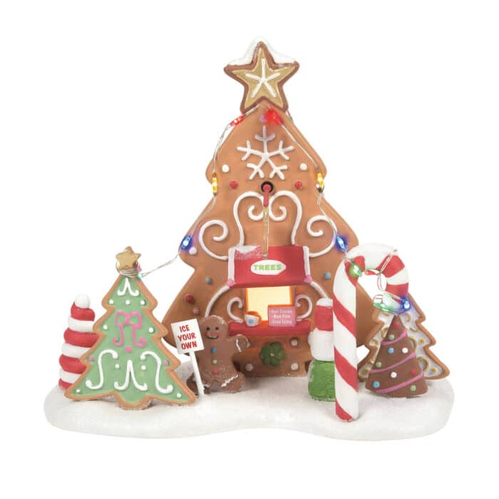 Ice Your Own Tree Lot North Pole Village D56 New