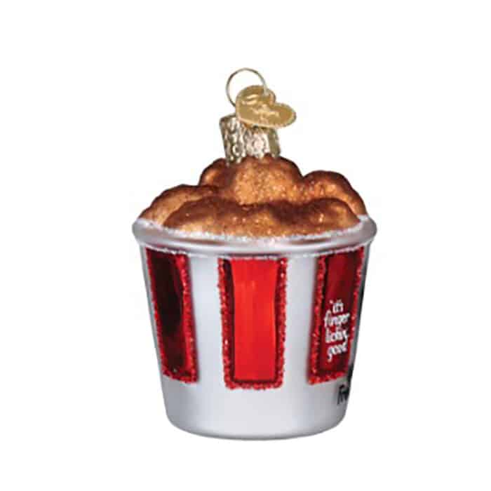 Kfc Bucket of Chicken Ornament Old World Christmas Side