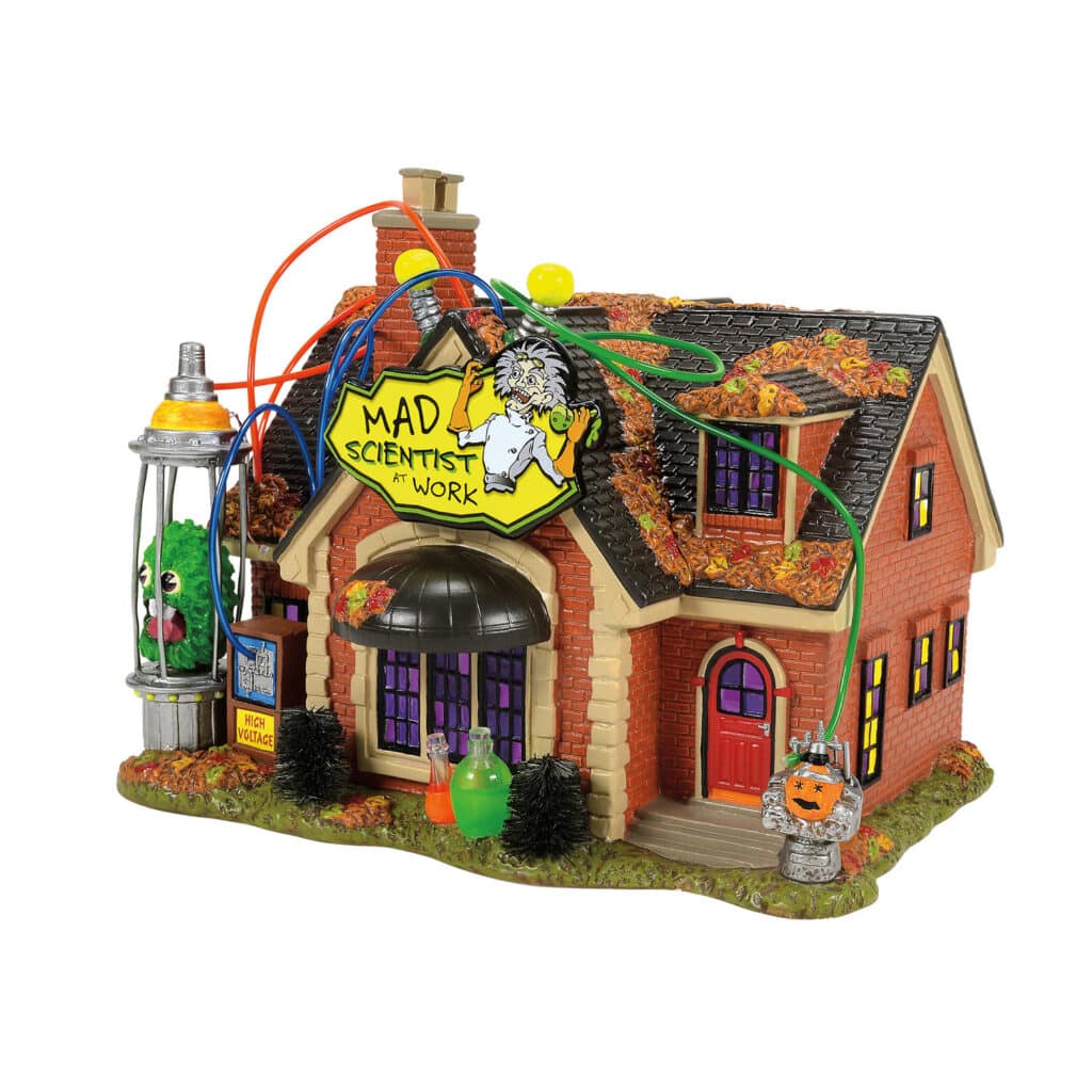 Mad Scientists Place Halloween Village D56 New