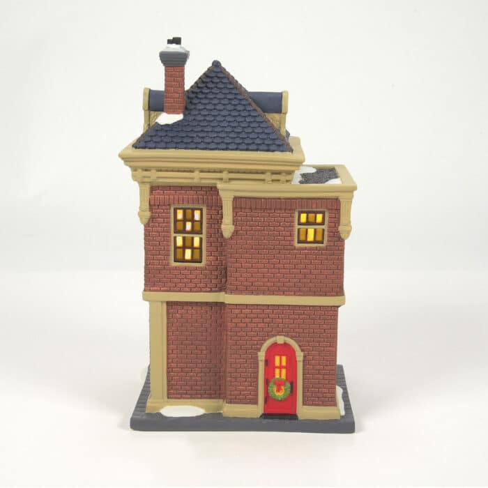 Nicks Barber Shop Christmas in the City D56 Back