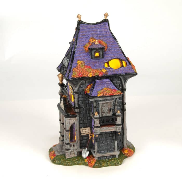 Pucketts Funerarium Halloween Village D56 New Side