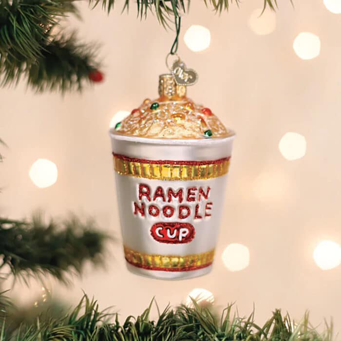 Ramen Noodle Cup Ornament Old World Christmas