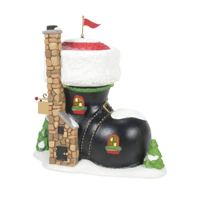 Santas Boot Shop North Pole Village D56 Chimney Side