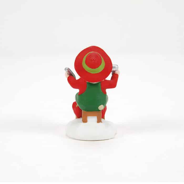 Santas Chief Cobbler North Pole Village D56 Back