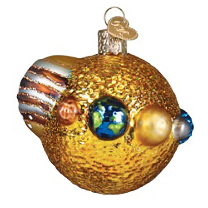 Solar System Ornament Old World Christmas Side