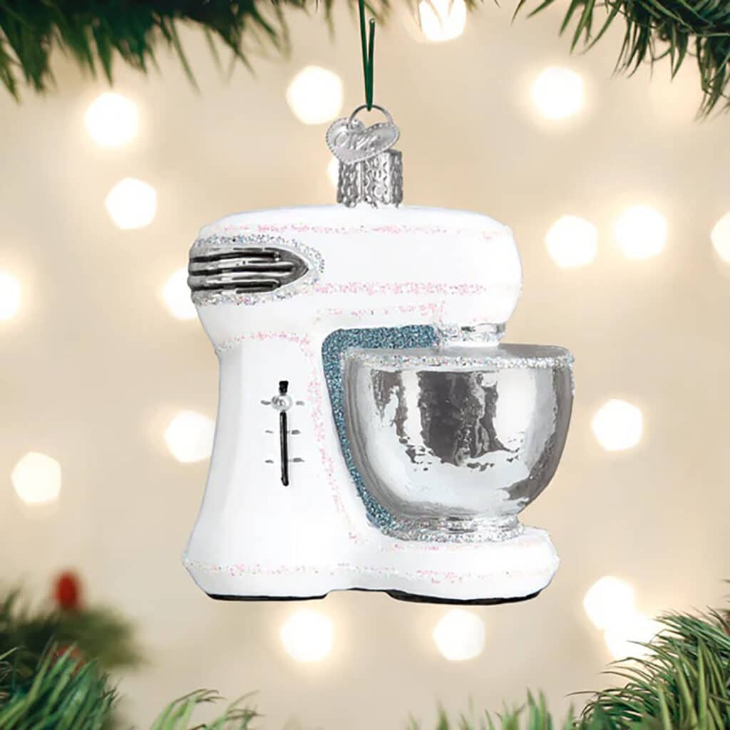 White Mixer Ornament Old World Christmas