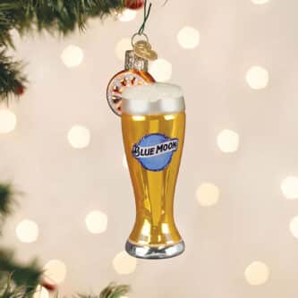 Glass Of Blue Moon® Beer Ornament Old World Christmas