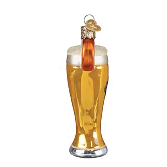 Glass Of Blue Moon® Beer Ornament Old World Christmas Back