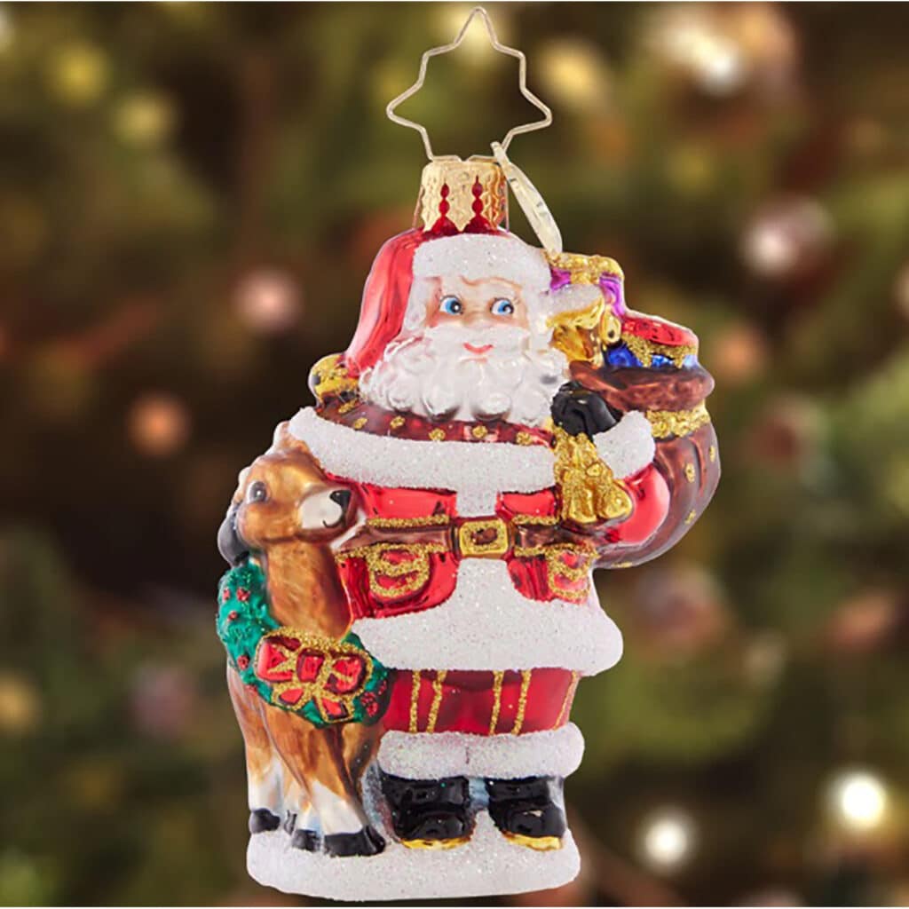 a Woodland Walk Santa Gem by Radko