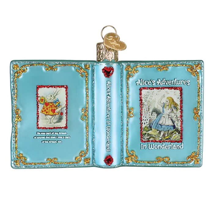 Alices Adventures in Wonderland Ornament Old World Christmas Back