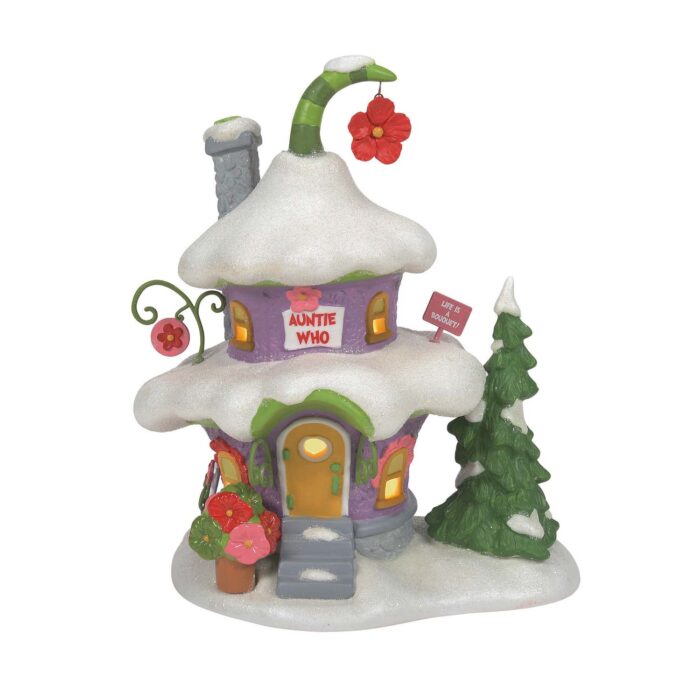 Auntie Whos House Grinch Village D56