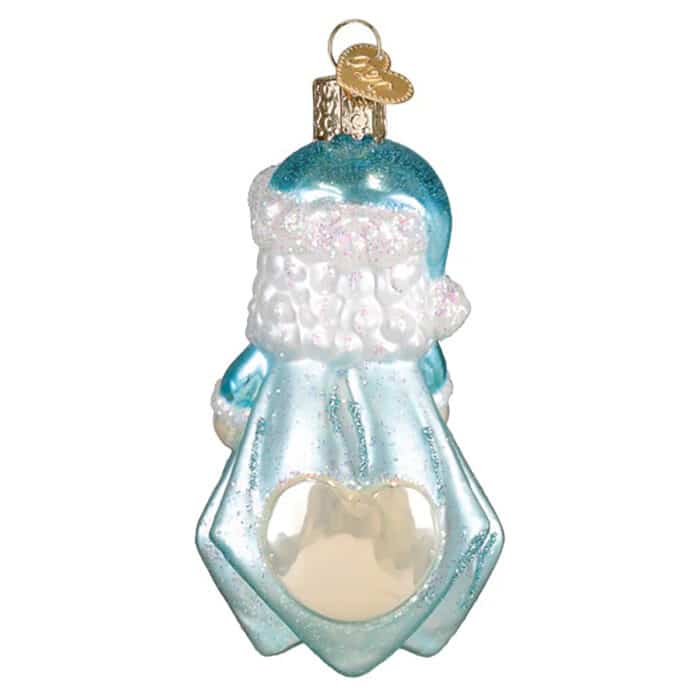 Babys First Lovey Ornament Old World Christmas Blue Back