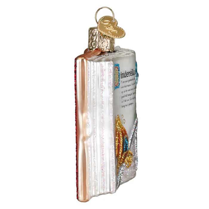 Cinderella Book Ornament Old World Christmas Side