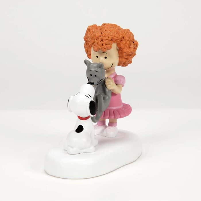 Frieda Faron Meet Snoopy Peanuts Village D56 Side