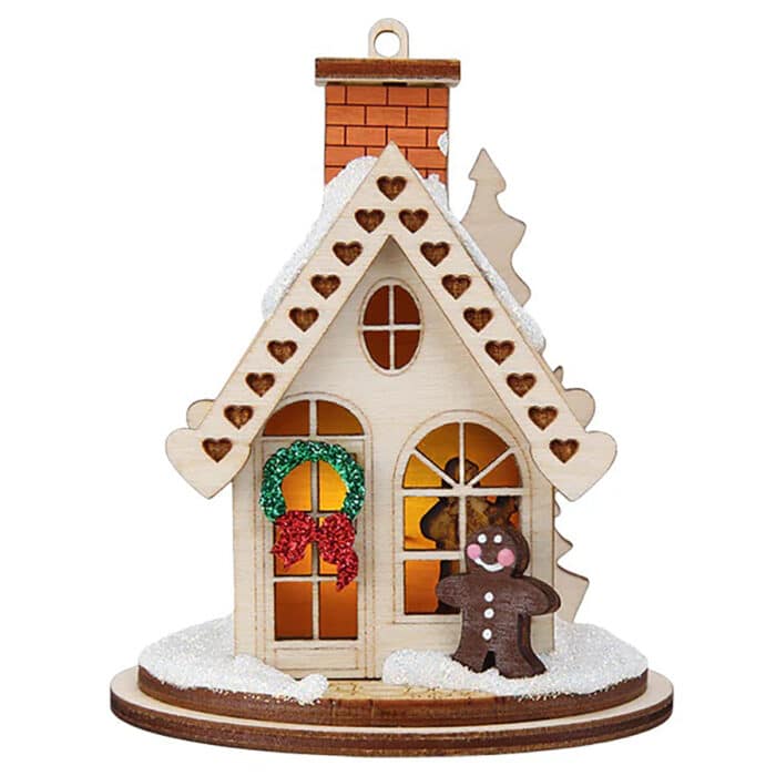 Ginger Cottage Gingerbread Cottage Ornament Old World Christmas Plain
