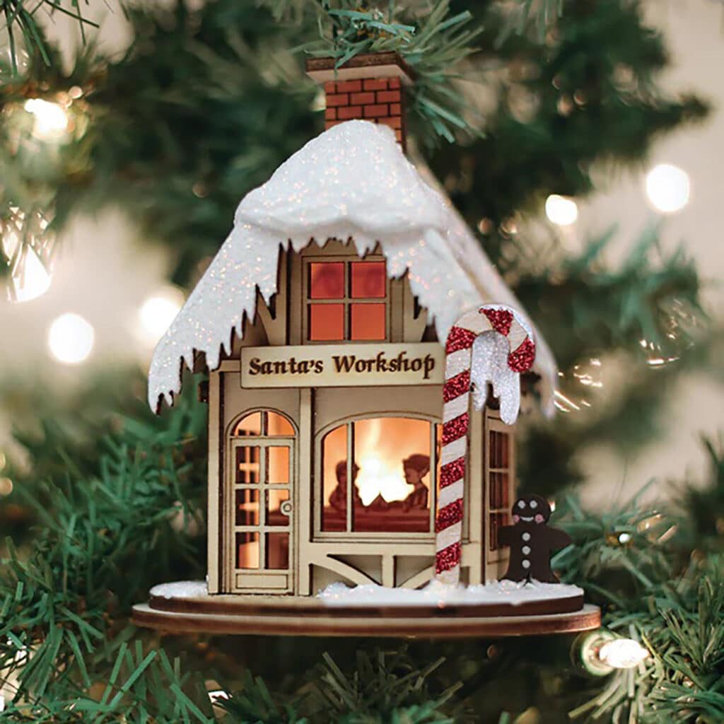 Ginger Cottage Santas Workshop Ornament Old World Christmas