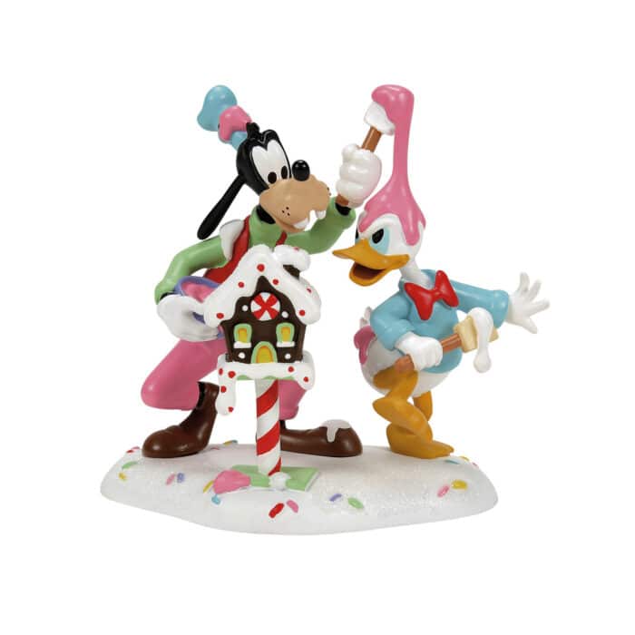 Goofy Donald Make a Mess Disney Village D56 New