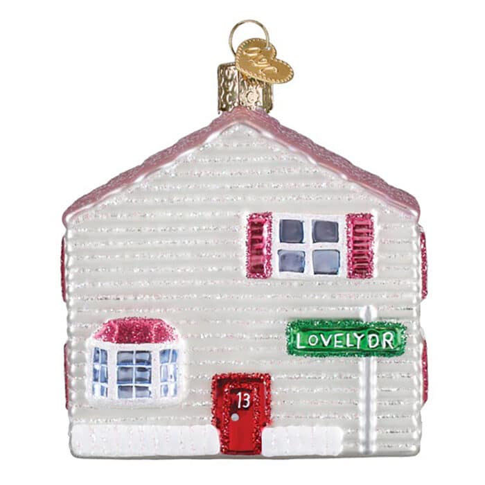 Lovely Doll House Ornament Old World Christmas Back