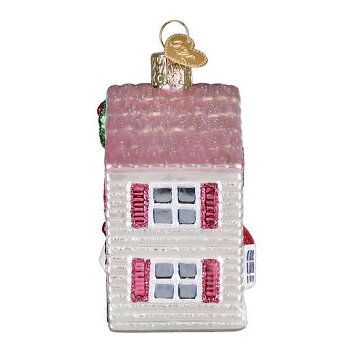 Lovely Doll House Ornament Old World Christmas Side