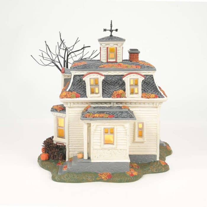 Maxs House in Salem Halloween Village D56 Side