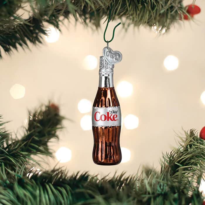 Mini Diet Coke Bottle Ornament Old World Christmas