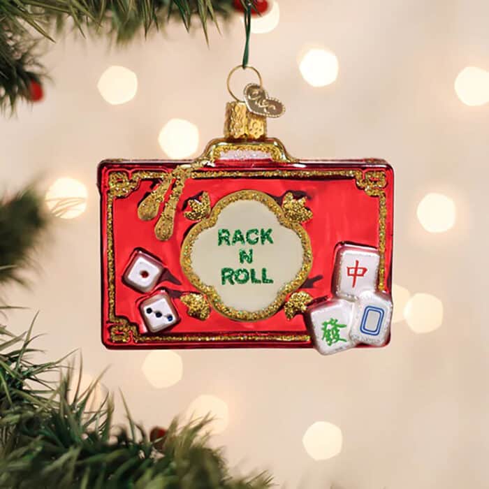 Rack N Roll Mahjong Ornament Old World Christmas