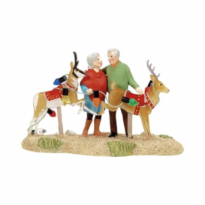 the Deer the Antelope Play Snow Village D56 New