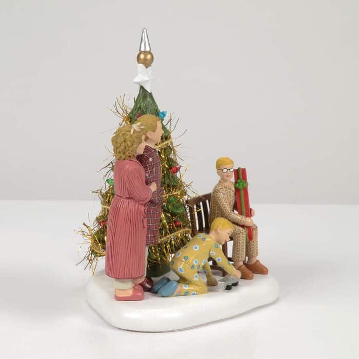 The Family Opens Their Gifts A Christmas Story Village Dept 56 Side Two