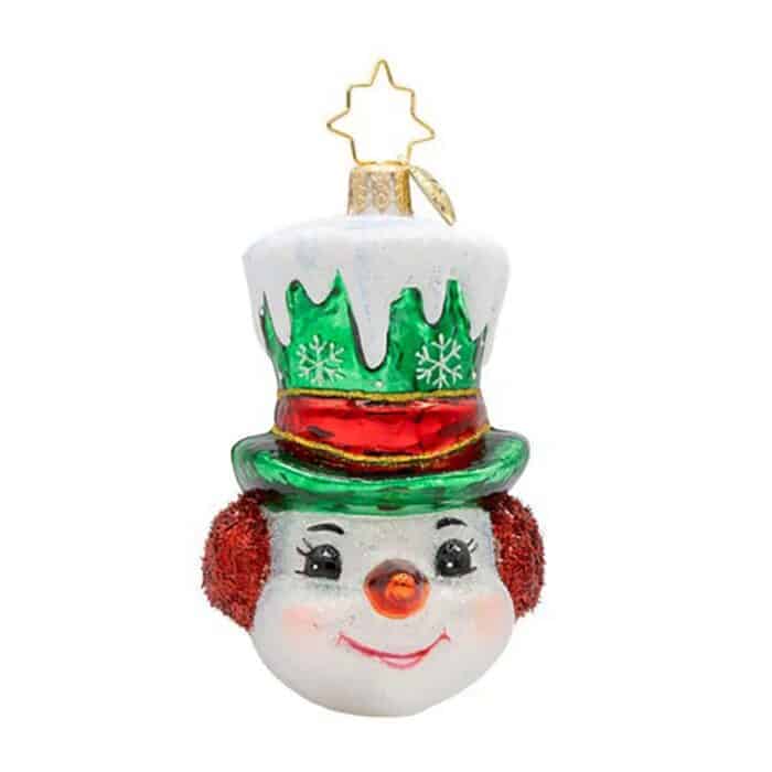 Top Hat Tidings Gem by Radko Front