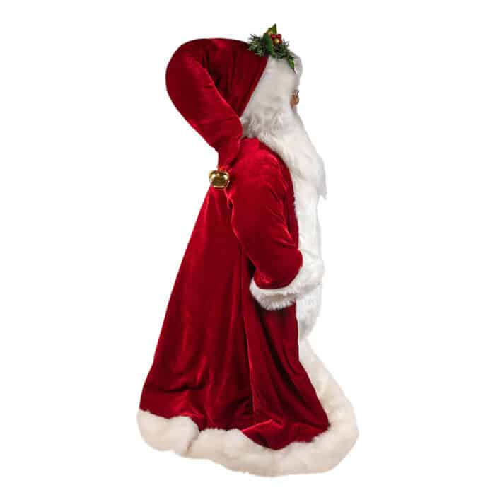 Traditional Santa with Golden Bag Figurine Side