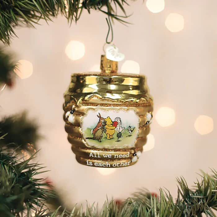 Winnie and Friends Honey Pot Ornament Old World Christmas