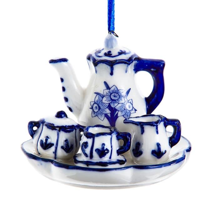 Blue and White Afternoon Tea Ornament