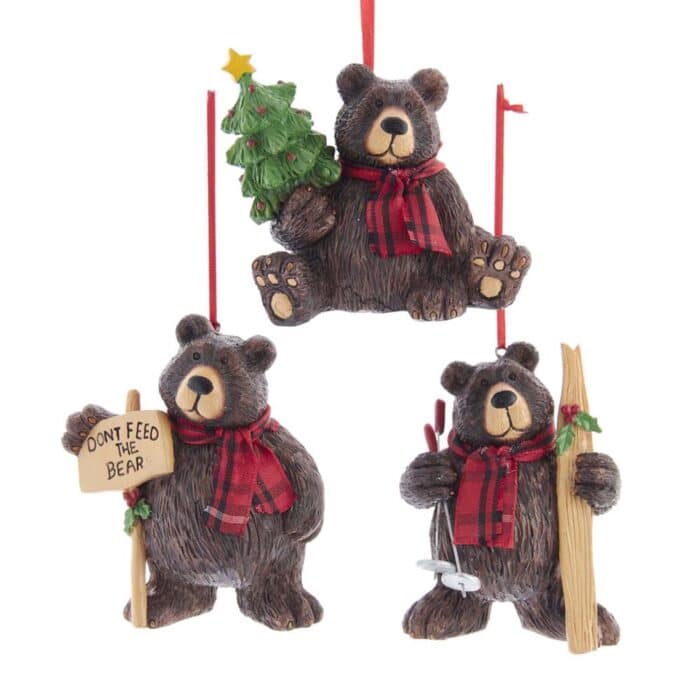 Brown Bear Lodge Ornaments