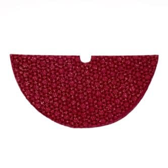 Burgundy Sequin Tree Skirt 72