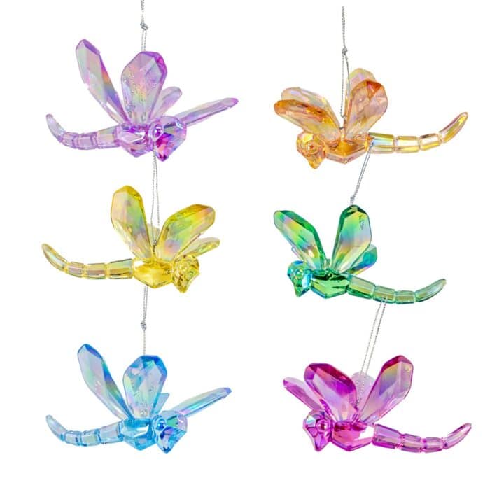 Colorful Dragonfly Ornaments