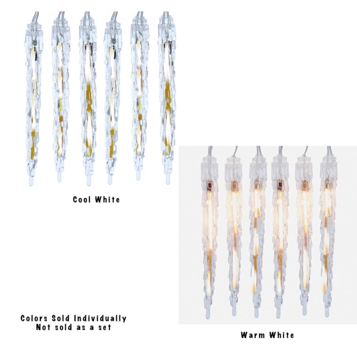 Cool White or Warm White Icicle Led Lights
