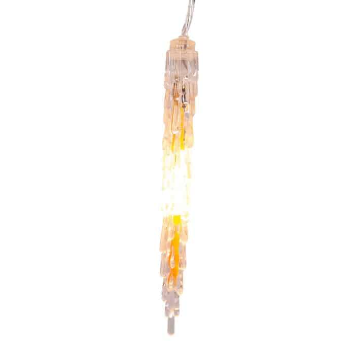 Cool White or Warm White Icicle Led Lights Warm White Close Up