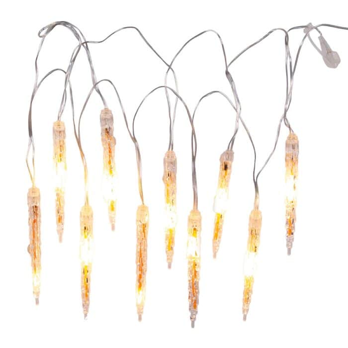 Cool White or Warm White Icicle Led Lights Warm White Strand