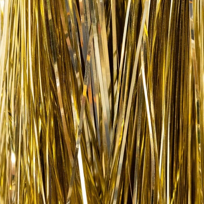 Gold or Silver or Iridescent Tinsel Strips Gold