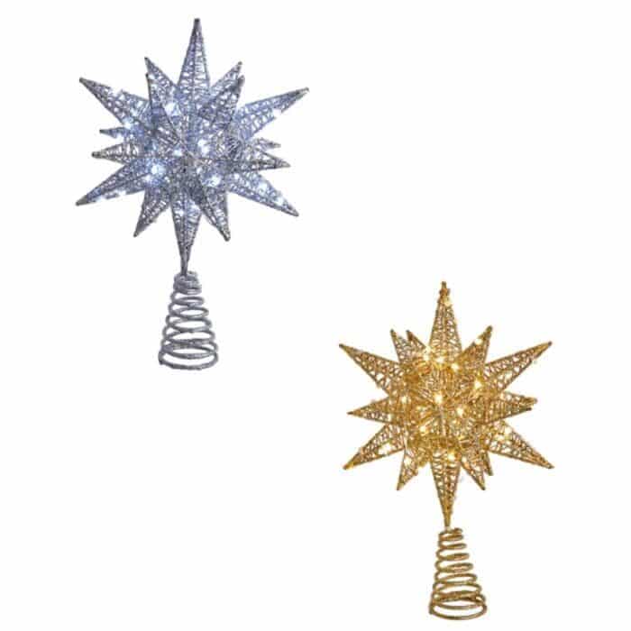 Gold Or Silver Starburst Twinkling 15 Treetop