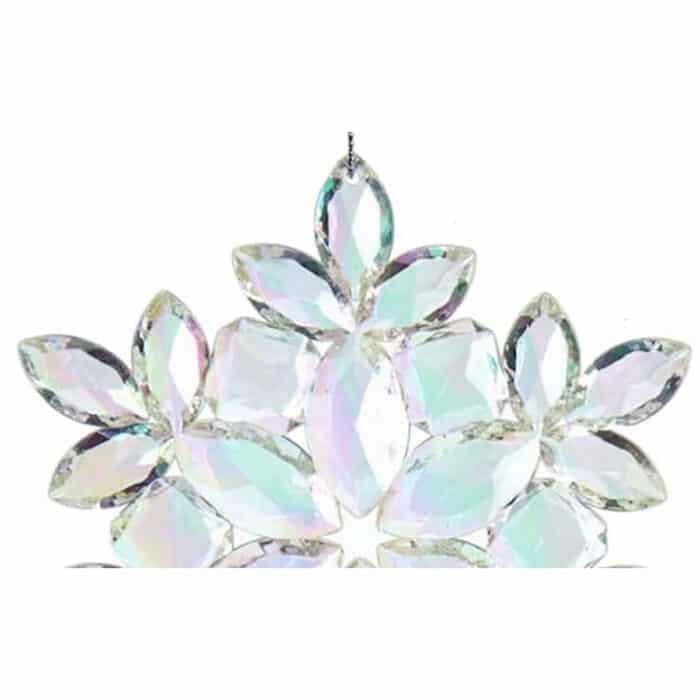 Iridescent Clear Snowflake Ornaments Diamond