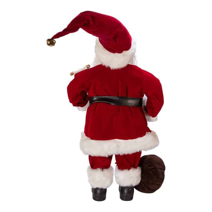 Kringles Traditional Santa Figure Back