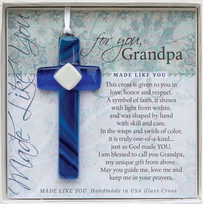 Made Like You Grandpa Cross Ornament